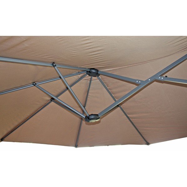 Szary parasol ogrodowy 265x460 cm – Garden Pleasure-image-4