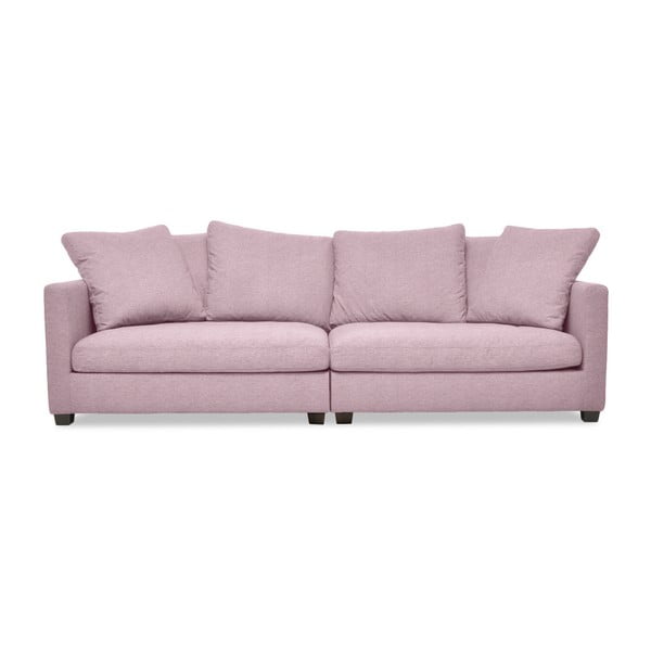 Różowa sofa 3-osobowa Vivonita Hugo