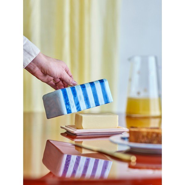 Niebieska maselniczka ceramiczna Phoenix – Bloomingville-image-3