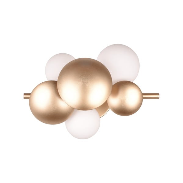 Kinkiet w biało-złotym kolorze Bubble – Trio Select-image-4