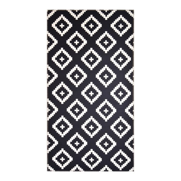 Czarno–biały dywan Vitaus Geo Winston, 50x80 cm