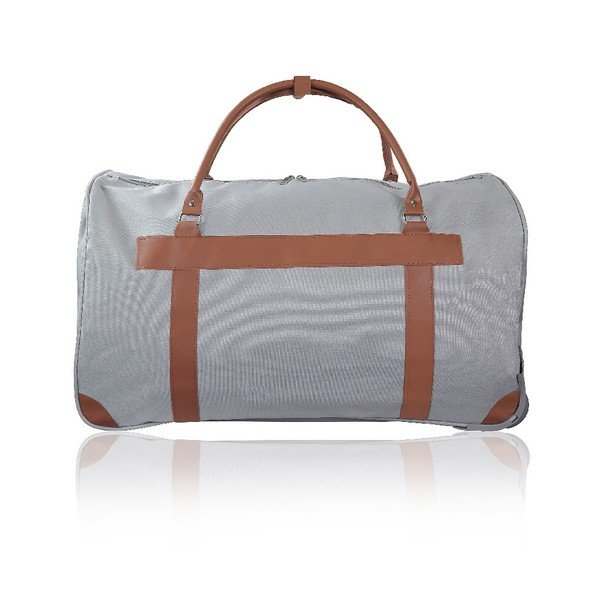 Jasnoszara torba podróżna na kółkach GENTLEMAN FARMER Oslo, 63 l-image-3