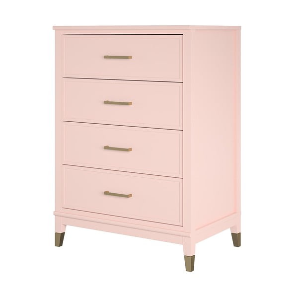 Różowa komoda CosmoLiving by Cosmopolitan Westerleigh, 75x106 cm-image-3