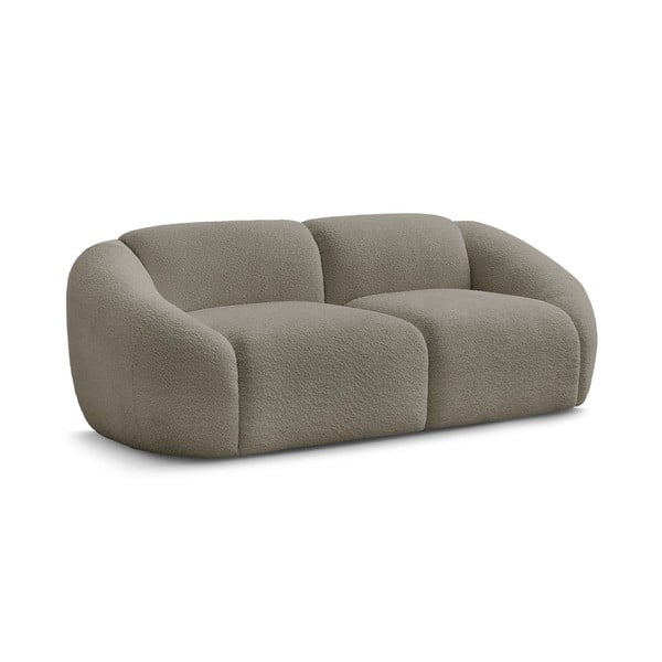 Szarobrązowa sofa z materiału bouclé 230 cm Tina – Bobochic Paris