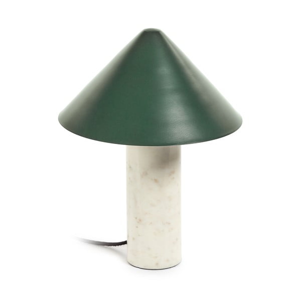 Zielona lampa stołowa z metalowym kloszem (wys. 32 cm) Valentine – Kave Home