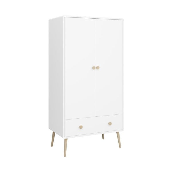 Biała szafa dziecięca 80x160 cm Gaia – Tvilum-image-2