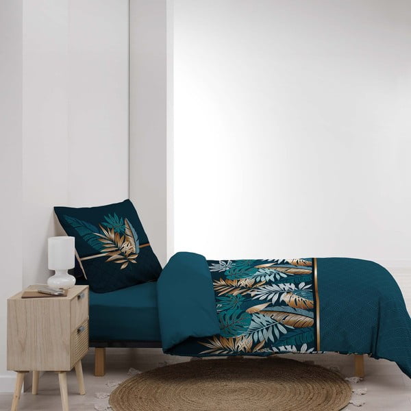 Morska bawełniana pościel jednoosobowa 140x200 cm Alianor – douceur d'intérieur-image-4