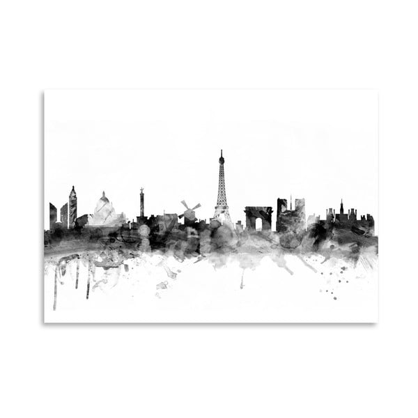 Plakat Americanflat Paris Skyline, 42x30 cm