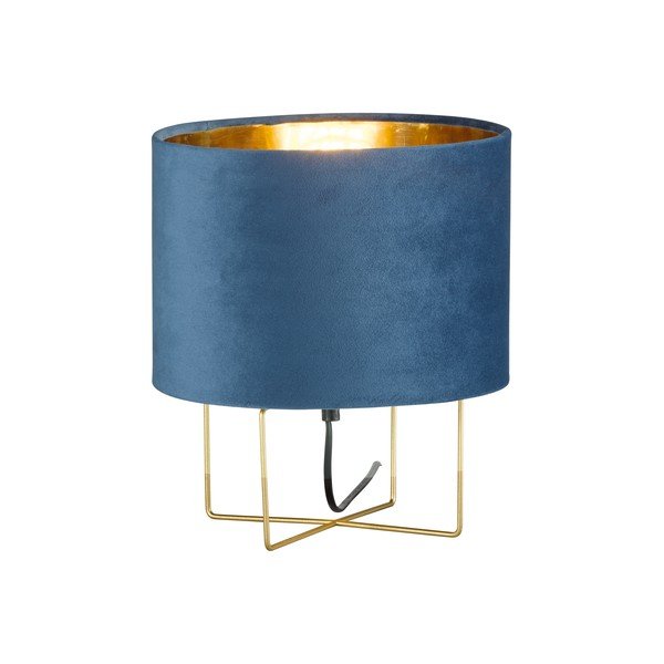 Niebieska lampa stołowa Fischer & Honsel Aura, wys. 32 cm