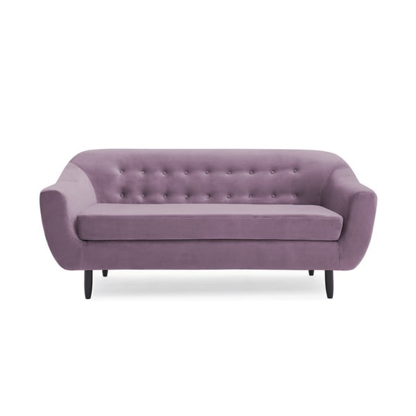 Fioletowa sofa 3-osobowa Vivonita Laurel