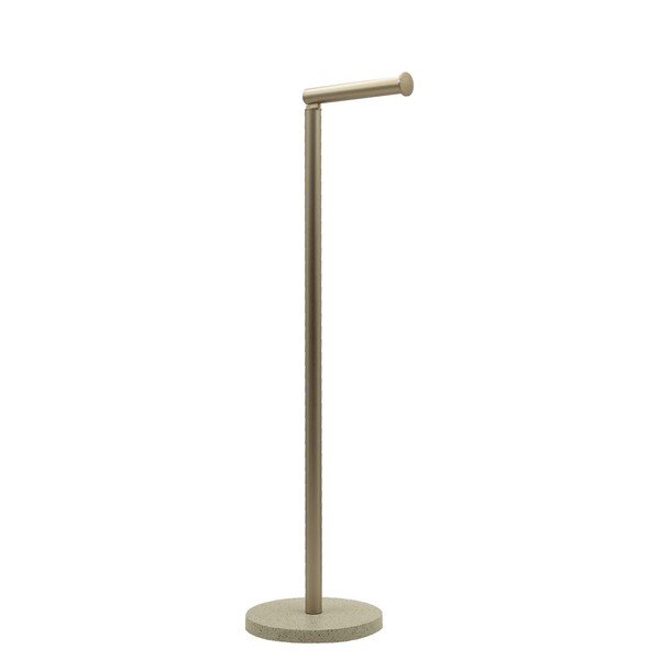 Beżowy metalowy stojak na papier toaletowy Oria – douceur d'intérieur