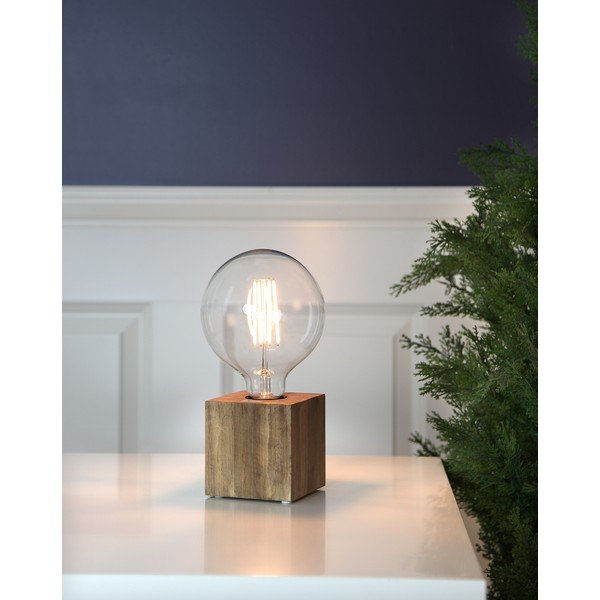 Brązowa podstawa lampy 9 cm Kub – Star Trading-image-4