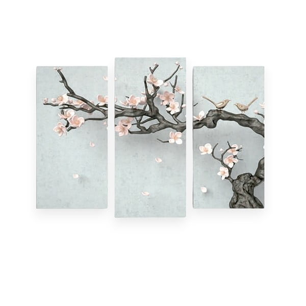 Obrazy zestaw 3 szt. Sakura – Wallity