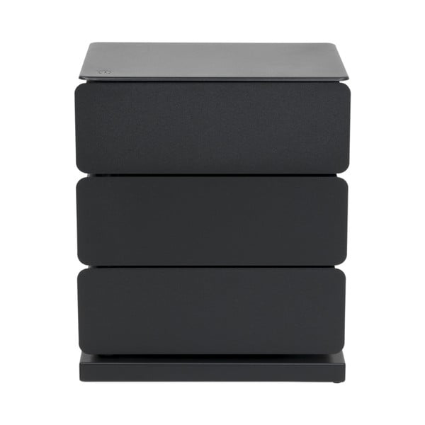 Czarna metalowa komoda 37x54,5 cm Joey – Spinder Design