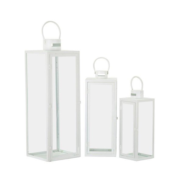 Metalowy lampion 3 szt. (wysokość 66 cm) – Mauro Ferretti