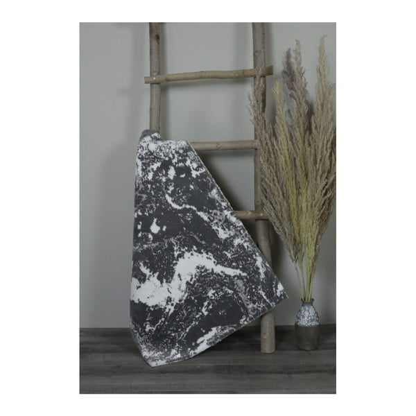 Biało-szary bawełniany dywanik łazienkowy My Home Plus Sensation, 60x90 cm