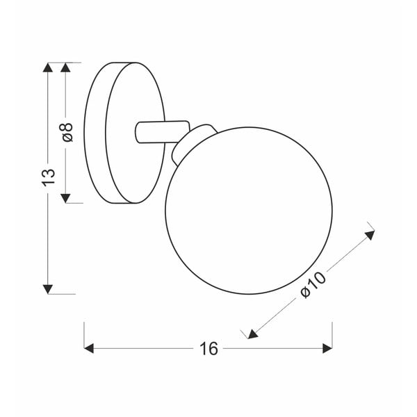 Kinkiet w kolorze brązu ø 10 cm Rodia – Candellux Lighting-image-2