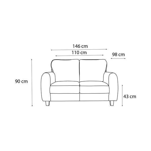 Brązowa sofa Bobochic Paris Felicita-image-4