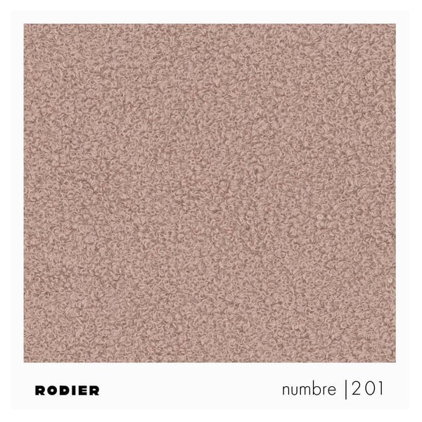 Różowy podnóżek z materiału bouclé Monce – Rodier-image-3