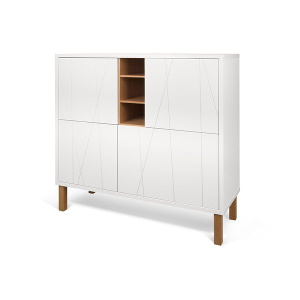 Biała wysoka komoda TemaHome Niche Pattern-image-4