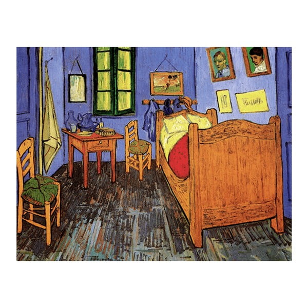 Reprodukcja obrazu Vincenta van Gogha - Vincent's Bedroom in Arles, 90x70 cm