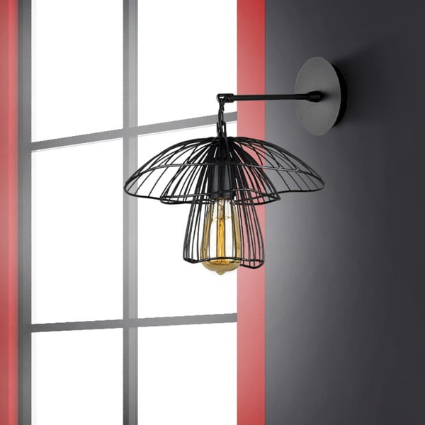 Czarny kinkiet Squid Lighting Root, wys. 36 cm-image-2