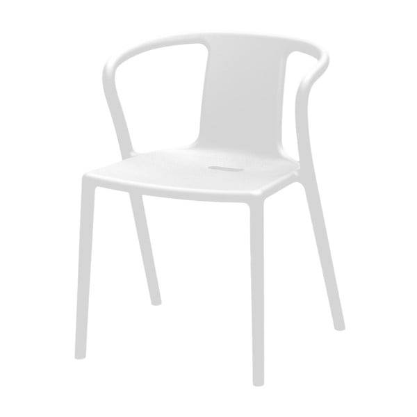 Białe krzesło z podłokietnikami Magis Air