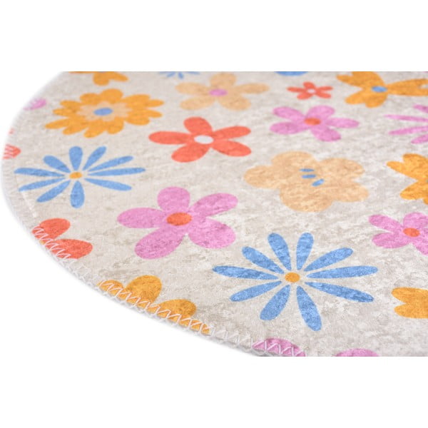 Dywan dziecięcy odpowiedni do prania ø100 cm Joyfull Garden – Vitaus-image-2