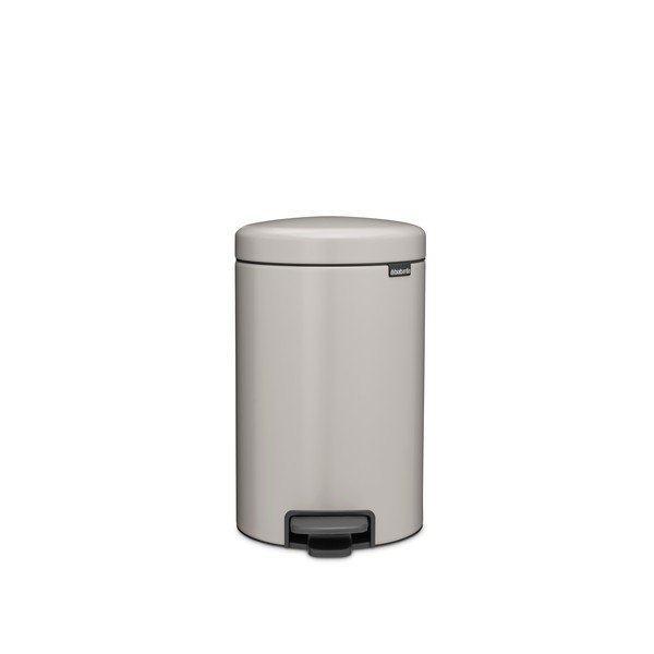 Jasnoszary stalowy kosz na śmieci z pedałem 12 l NewIcon – Brabantia