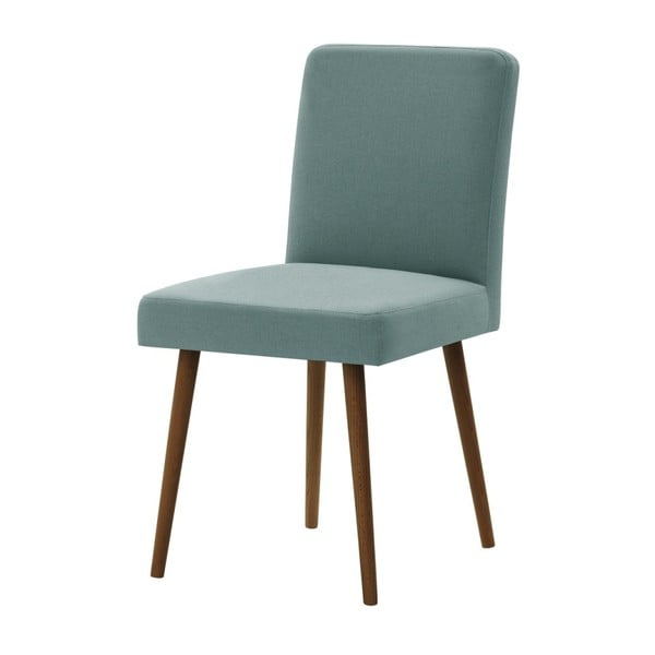 Miętowe krzesło z ciemnobrązowymi nogami Ted Lapidus Maison Fragrance