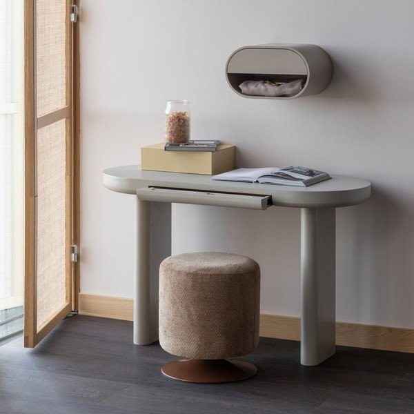 Szarobeżowa wielopoziomowa półka 39 cm Momo – WOOOD-image-1