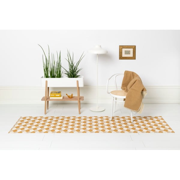 Chodnik odpowiedni na zewnątrz w kolorze ochry 70x160 cm Dana Ochre – Pappelina-image-4