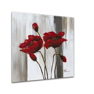 Obraz Styler Glasspik Poppy Flower, 20x20 cm