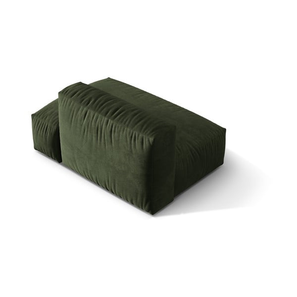 Zielony aksamitny moduł sofy (prawostronny) Martina – Micadoni -image-2