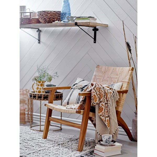 Koc z bawełny z recyklingu 130x160 cm Hanny − Bloomingville-image-2