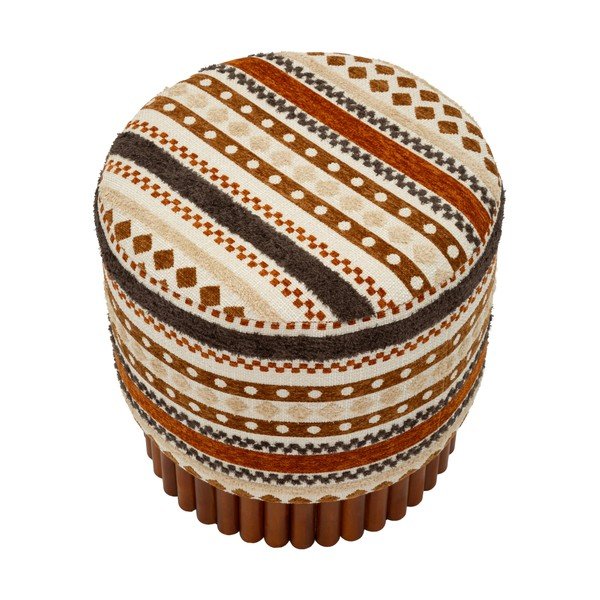 Brązowy/beżowy puf Ethnic  – Mauro Ferretti-image-2