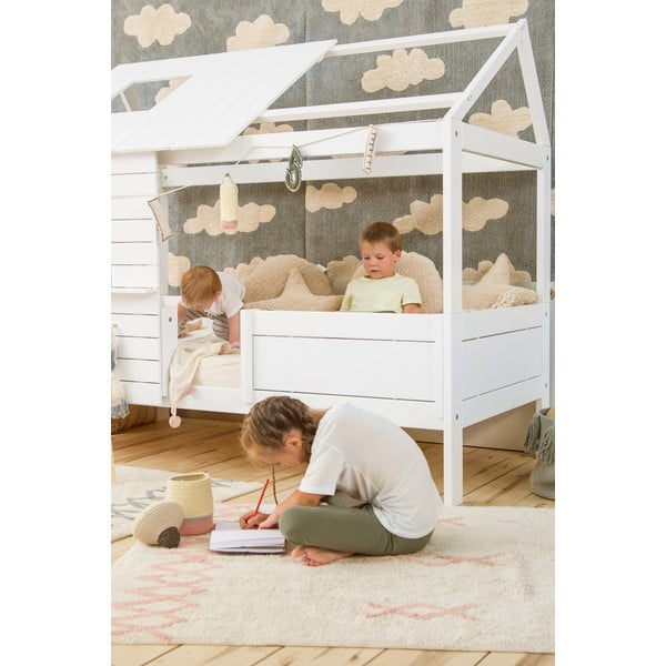 Różowo-kremowy bawełniany dywan tkany ręcznie odpowiedni do prania 120x160 cm Atlas Natural – Lorena Canals-image-3