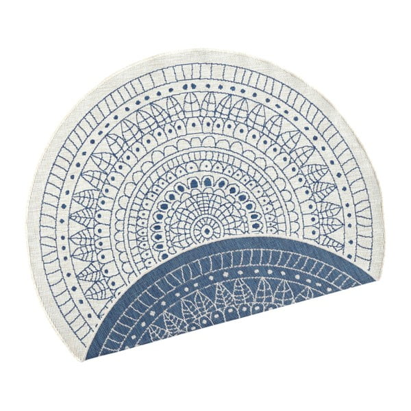 Niebieski dywan dwustronny NORTHRUGS Porto, Ø 200 cm