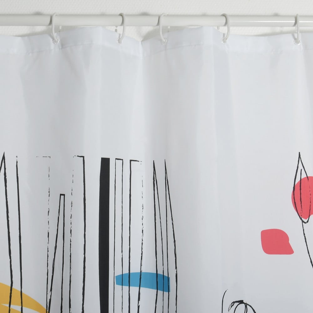 Zasłona prysznicowa 180x200 cm Faces – Spirella (zdjęcie 5)