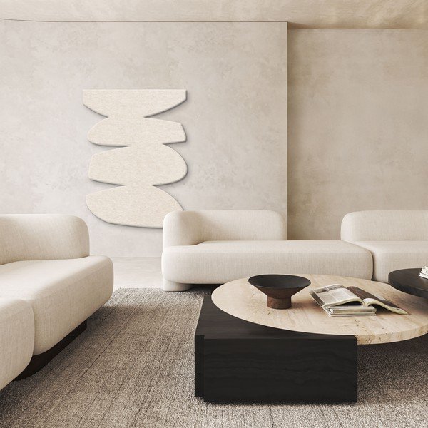 Tekstylny panel akustyczny 88x118 cm Stone Balance – Malerifabrikken-image-1