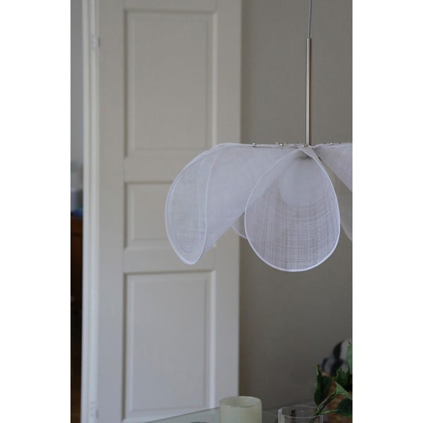 Biała lampa wisząca ze szklanym kloszem ø 75 cm Styrka – Markslöjd-image-1