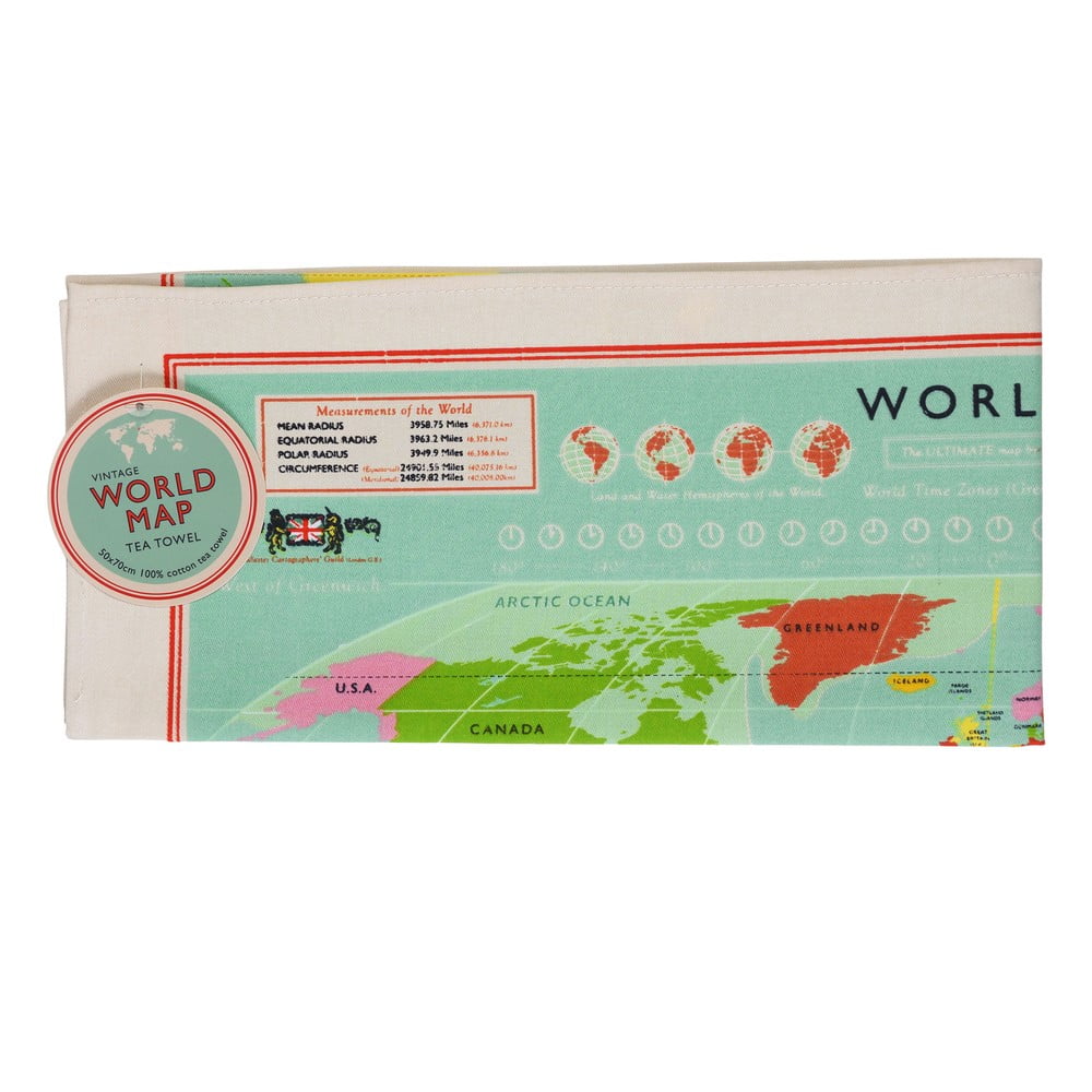 Bawełniana ścierka Rex London World Map, 50 x 70 cm (zdjęcie 4)