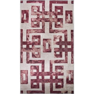 Czerwono-beżowy dywan 140x80 cm – Vitaus