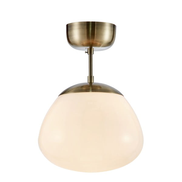 Lampa sufitowa ze szklanym kloszem w kolorze brązu i bieli ø 25 cm Rise – Markslöjd
