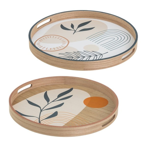 Drewniane tace zestaw 2 szt. ø 40 cm – Casa Selección