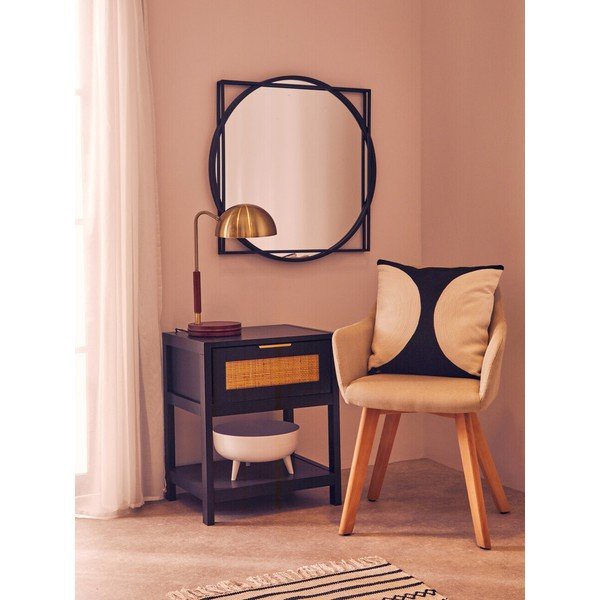 Czarna szafka nocna Sherman – Premier Housewares-image-1