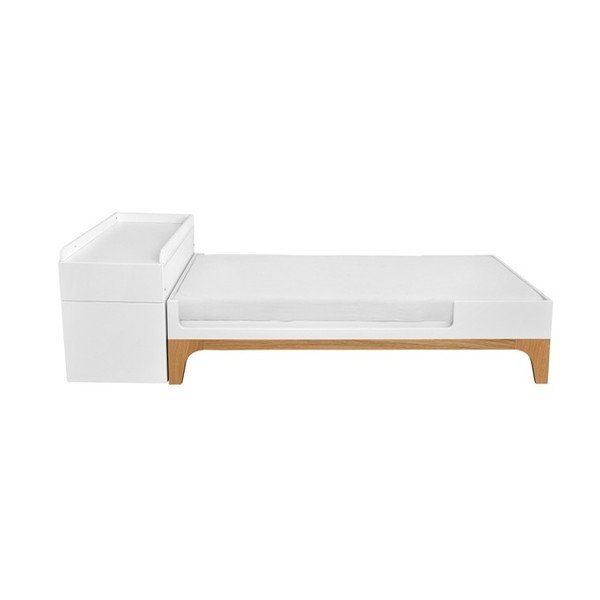 Białe wielofunkcyjne łóżeczko dziecięce BELLAMY UP, 70x120 cm-image-2
