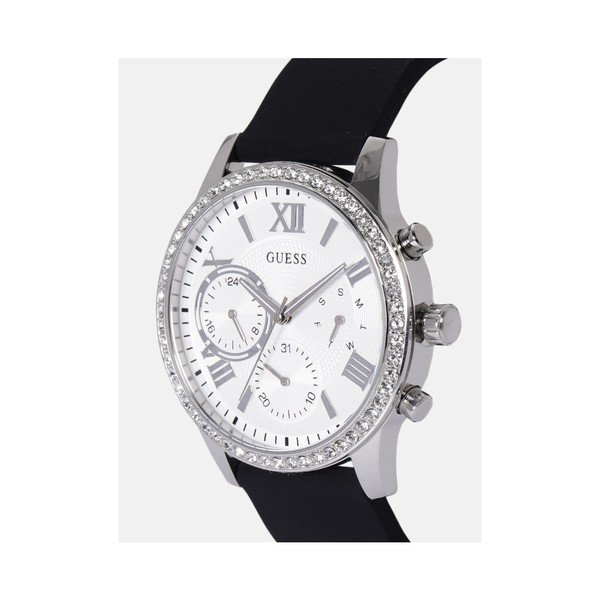 Zegarek damski z czarnym silikonowym paskiem Guess W1135L5-image-2