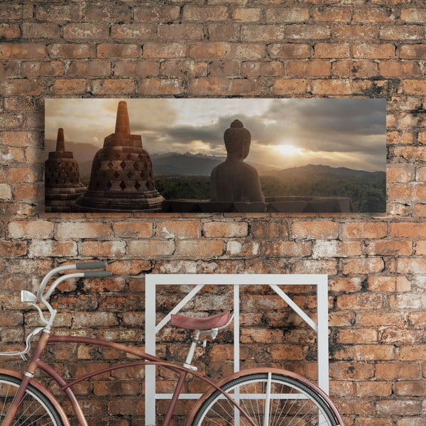 Obraz na płótnie OrangeWallz Buddha View, 52x156 cm