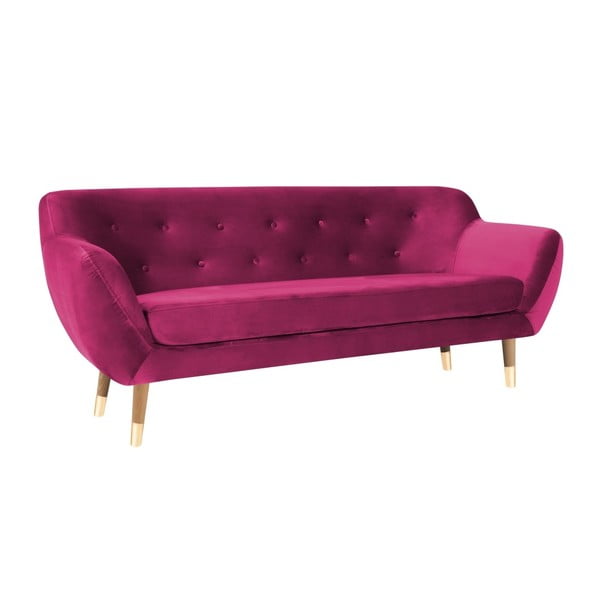 Różowa sofa 3-osobowa Mazzini Sofas Amelie-image-3